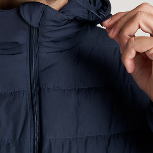 Best Selling Unisex High Street Slim Hooded Puffer Jacket 100% Nylon <b>Winter</b> <b>Coat</b> Stand Collar Comfortable High Quality Fabric - Product Image 5