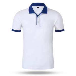 เสื้อเชิ้ตผู้ชายลำลองผ้าโพลีเอสเตอร์ |   เสื้อกอล์ฟแขนสั้นคอปกตัดกัน ระบายอากาศได้ดี มีกระเป๋า |   ชุดทีมแบบกำหนดเอง OEM/ODM - Product Image 1