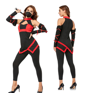 Conjunto de Disfraz de Ninja de 3 Piezas para Mujer – Atuendo Moderno para Fiestas y Actuaciones Televisivas - Product Image 1