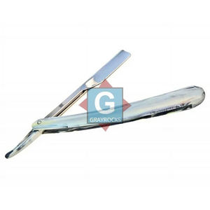 Rasoir de barbier et de salon de coiffure en acier inoxydable avec manche en plastique coloré, best-seller - Product Image 2