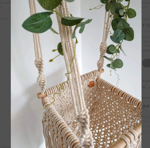 ชุดชิงช้าสำหรับอาบน้ำเด็กทารกทำจากผ้าฝ้ายธรรมชาติมีสไตล์สีมีสไตล์ - Product Image 1