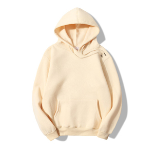 ผู้ผลิตเสื้อฮู้ดดี้ผู้ชายทรงปกติแบบสั้น สีพื้น ผ้าฝ้าย 100% บุขนด้านใน ระบายอากาศได้ดี น้ำหนัก 300 กรัม เสื้อฮู้ดลำลอง - Product Image 2