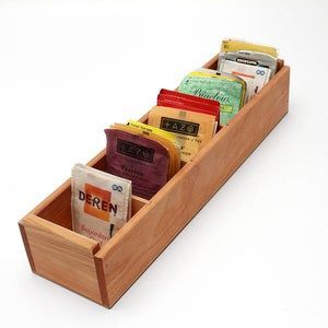 6. Boîte à thé en bois personnalisée, coffre de rangement pour thé en bois artisanal avec plusieurs compartiments pour sachets de thé, cuisine - Product Image 2