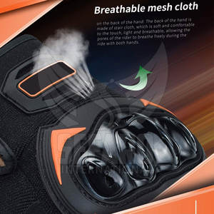 Guantes de Motocicleta Impermeables con Pantalla Táctil, Guantes Deportivos de Seguridad para Motocicleta con Dedos Completos - Product Image 3