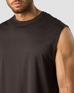 Débardeurs Sportifs Homme 100% Polyester Col Rond Uni Respirants Séchage Rapide Broderie 3D – Vêtements de Sport Américains en Gros - Product Image 5