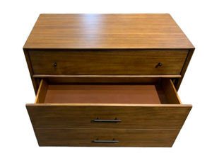 Milieu du siècle moderne en bois massif 3 tiroirs multimédia coffre de rangement armoire décorative pour chambre salon meubles de maison - Product Image 2