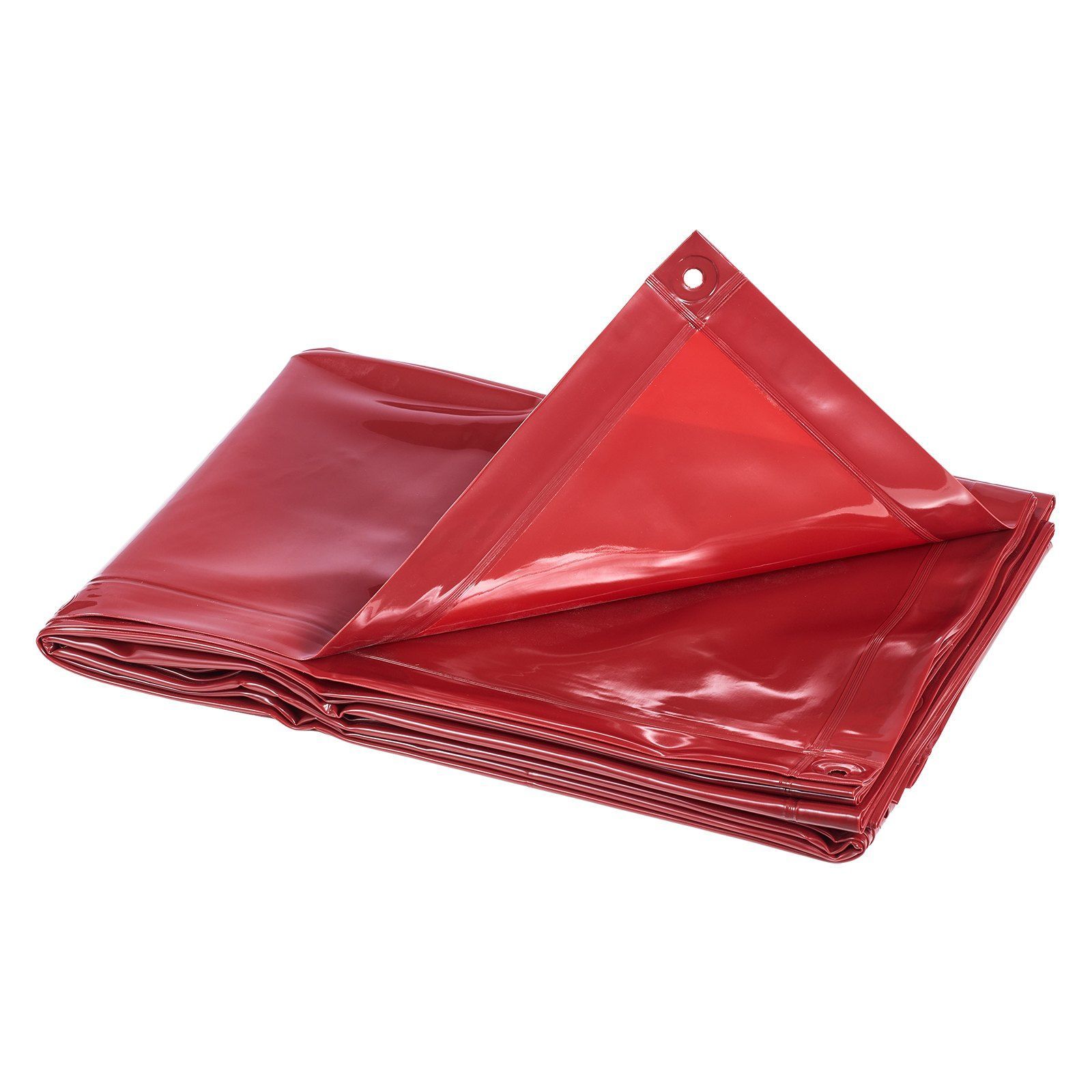 Red Vinyl Welding Safety Screen 6x8ft Portable Flame Resistant