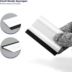 Spatola in gomma piccola da 3 pollici per applicazione pellicole, adesivi e decalcomanie su parabrezza auto e vetri cucina - Product Image 2