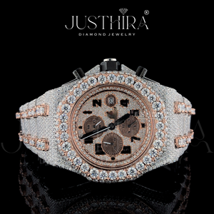 Top Selling Waterproof Lab Grown CVD Diamond Wrist <b>Watch</b> for Men with Luminous Hands Sporty Luxury Design for Outdoor <b>Activities</b> - Product Image 2