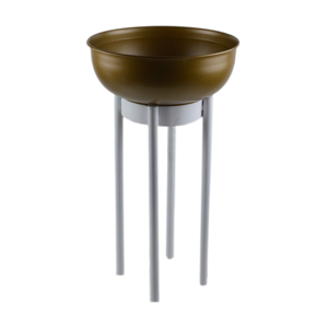 Maceta Metálica Moderna para Plantas de Interior, Soporte para Plantas Verdes, Maceta de Metal Sólido - Product Image 1