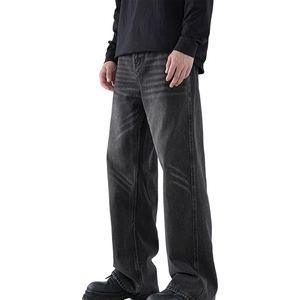 Pantalones Vaqueros Anchos de Estilo Urbano para Hombre, Pantalones de Mezclilla Holgados de Gran Tamaño, Ropa Casual Vintage de Moda - Product Image 2