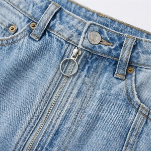 Shorts en jean personnalisables 100 % coton pour femme, coupe ample, écologiques, décontractés, jambes larges, style déchiré, pour l'été - Product Image 4