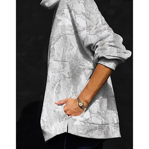 เสื้อสเวตเชิ้ตแขนยาวลายพรางสำหรับผู้หญิง คอเต่า มีกระเป๋า ใส่สบาย ระบายอากาศได้ดี น้ำหนักเบา สไตล์ลำลอง เหมาะสำหรับฤดูใบไม้ร่วง - Product Image 2