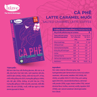 Café instantané vietnamien de qualité supérieure 100% du fabricant, saveur caramel au sel, 20g x 8 sticks, marque privée et OEM, 8 paquets UHT
