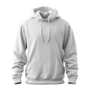 Sudadera con Capucha de Algodón 100% de Alta Calidad para Hombre, con Bordado Personalizado, Impresión por Descarga y Efecto Puff, Ajuste Regular, Sudadera Lisa de Felpa - Product Image 3