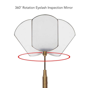 Premium Surgical Grade Steel Personalized Single-Sided Wall Mounted Gold-Plated Lash <b>Mirror</b> Oversized Viewing Surface for - Product Image 4