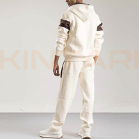 Ensemble de survêtement d'hiver à capuche pour homme, vêtements de sport personnalisés, veste zippée intégrale, pantalon de jogging, tenue d'entraînement, écologique, vente en gros, OEM