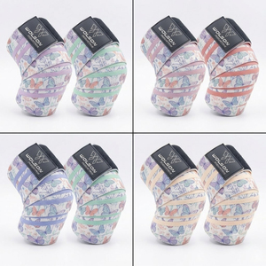 Premium Elastic <b>Knee</b> Wraps for Weightlifting Powerlifting Squat Training and Fitness <b>Exercise</b> Support For Unisex. - Product Image 4