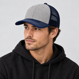 Casquette Trucker Snapback Ajustable à 6 Panneaux avec Coutures Contrastantes, Visière Courbée, Maille Respirante – Casquettes Personnalisables - Product Image 1