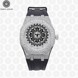 นาฬิกาข้อมือ Charm_Jewels สแตนเลสสตีลหรูหรา ขนาด 40 มม. หน้าปัดอะนาล็อก ระบบกลไก กระจกหน้าปัด สายสแตนเลสสตีล แสดงวันที่อัตโนมัติ กันน้ำ 10 บาร์ - Product Image 4