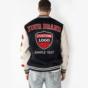 เสื้อแจ็คเก็ตวาร์ซิตี้แบบมีฮู้ดสั่งทำพิเศษ ปี 2026 สีแดงเหลือง แบบ Letterman Bomber Hoodie พร้อมโลโก้สั่งทำพิเศษ เสื้อโค้ทเบสบอลสไตล์สตรีทแวร์ - Product Image 4