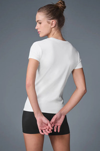 Camiseta de algodón de manga corta para mujer, camisetas de color sólido con cuello redondo, camiseta de verano, ropa de marca, camiseta para hombre - Product Image 2