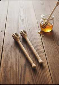 Bâtonnet à miel décoratif en bois pour coffret cadeau de cuisine - Product Image 4