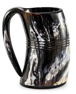 Jarra de Cuerno Tallada Premium con Diseño de Barco Vikingo, Hecha a Mano, Estilo Medieval, Taza para Beber, Decoración Vintage para Bar en Casa - Product Image 6
