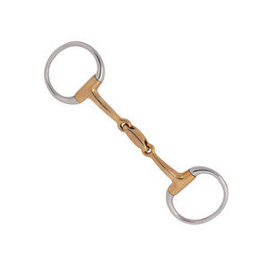 Mors anglais à double articulation en acier inoxydable pour cheval, durable et confortable, pour l'entraînement équestre, mors de dressage professionnel HASHIR - Product Image 4