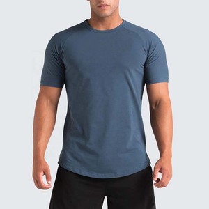 <b>Men's</b> Short Sleeve O Neck T-<b>Shirt</b> Solid Color Quick Dry <b>Slim</b> <b>Fit</b> Jersey Knitted Polyester Casual Wear - Product Image 1