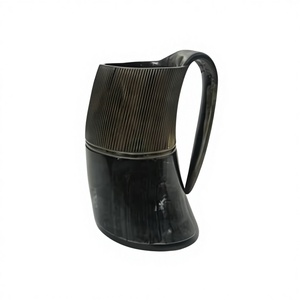 Stock Eco-Friendly Buffalo Horn Handmade Modern Antique Beer Mugs Gift Accessories Wholesale Waterproof Decorative Travel Picnic - Product Image 6