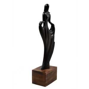 Modern Aluminum Figurative Sculpture Handmade Artistic Tabletop <b>Decor</b> for Living Room Jaffs Exports Eco-Friendly JE2061 - Product Image 2