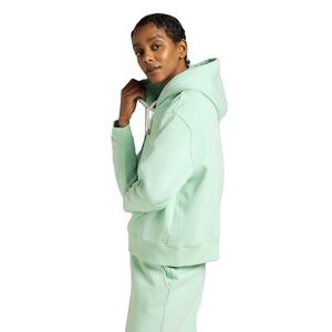 Sudadera con capucha para mujer, de algodón, de gran tamaño, con Logo impreso, de lana, liso, OEM, alta calidad, para invierno - Product Image 2