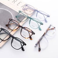 Montures de lunettes rétro tendance en acétate, bloquant la lumière bleue, pour ordinateur