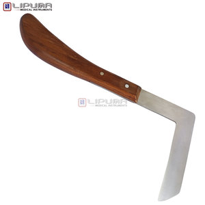 LIPUMA EDGELINE FARRIER Cuchillo para Pezuñas Equinas Tipo L Derecho J-2 Mango de Madera de Banano Instrumentos Veterinarios de la Mejor Calidad - Product Image 6