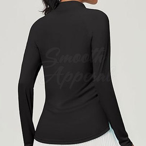 Lightweight Breathable Eco-Friendly <b>Womens</b> <b>Long</b> <b>Sleeve</b> Sports <b>Top</b> with Soft Fabric for Workouts & Outdoor Activities - Product Image 4