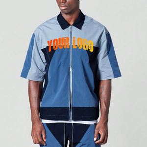 Conjunto de Dos Piezas de Verano para Hombre, Sudadera con Capucha y Pantalones Cortos, 100% Algodón, Tallas Grandes, Color Sólido, Logotipo Personalizado Serigrafiado - Product Image 5