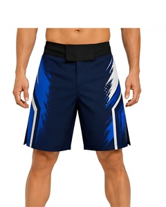 Shorts de combat MMA à prix de gros, extensibles, respirants, avec taille ajustable, pour arts martiaux mixtes, pour jeunes et adultes - Product Image 1