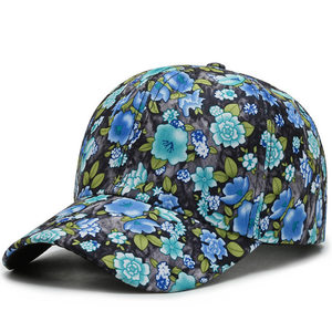 Floral Print Baseball Cap Unisex Adult Casual Spring <b>Summer</b> <b>Hat</b> Breathable Polyester 56-58CM - Product Image 1