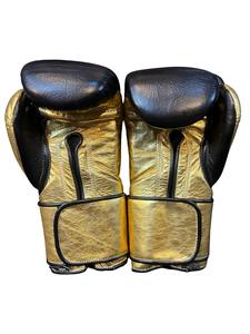 Gants de boxe professionnels en cuir de vachette à lacets, rembourrage épais à 4 couches, doigts entièrement protégés, évacuation de l'humidité - Product Image 4