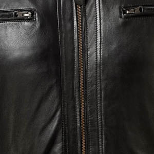 100% Genuine Leather <b>Jacket</b> Customized Logo Adjustable Zipper Leather <b>Jackets</b> Stylish Winter Streetwear <b>Men's</b> Leather <b>Jacket</b> - Product Image 4