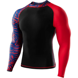 High Performance Full Sleeve Rash Guard Breathable Gym <b>Compression</b> <b>Shirt</b> Manufacturer Supply - Product Image 1