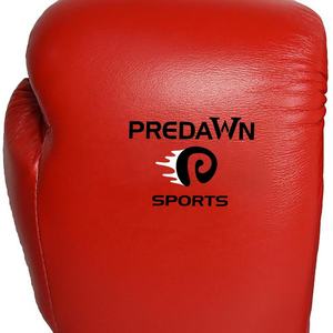 Guantes de Boxeo de Piel de Vacuno Profesionales Personalizados de 16 oz para Hombres Adultos, con Cordones, Ponderados, Hechos de Cuero PU PREDAWN - Product Image 2
