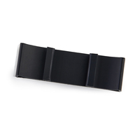 Clips adhésifs pour câbles Essentra, fixation plate pour câbles, noir, UL94 V0 PVC DFCC, double pince plate pour câbles avec base adhésive