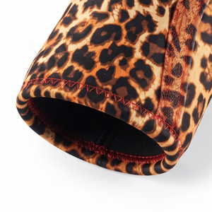 Manchon de compression en néoprène 7 mm pour genou, personnalisable par sublimation, motif léopard, pour haltérophilie et pompes, protège-genoux et coudes - Product Image 5