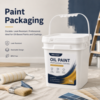 Seaux carrés en plastique robustes de 5L, 10L, 20L et 5 gallons avec couvercles pour l'emballage de peinture – Vente en gros