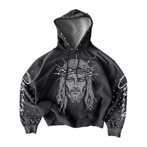 Sudadera con Capucha Gráfica Y2K para Hombre, Manga Larga, Estilo Hip Hop, Ropa Urbana - Product Image 1