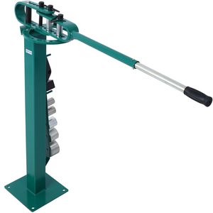 Piegatubi Compatto a 7 Matrici con Base a Piedistallo, Versatile, per Tubi Metallici, con Manico Telescopico Verniciato a Polvere, per Piegatura Massima di Tubi - Product Image 4