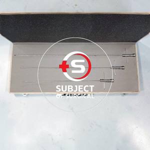 Shunt Passer de différentes longueurs (Petit, Moyen, Grand) – Instruments de Neurochirurgie Manuels – Lot de 3 – Approuvé CE ISO 13485 – Acier Inoxydable Réutilisable - Product Image 2