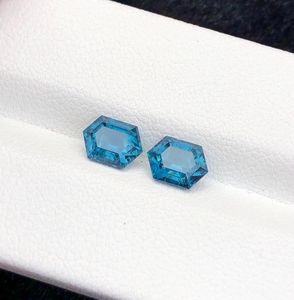 Turmalina Azul Natural en Forma de Hexágono, Gema Facetada de Afganistán, Perfecta para Diseño de Joyería - Product Image 3